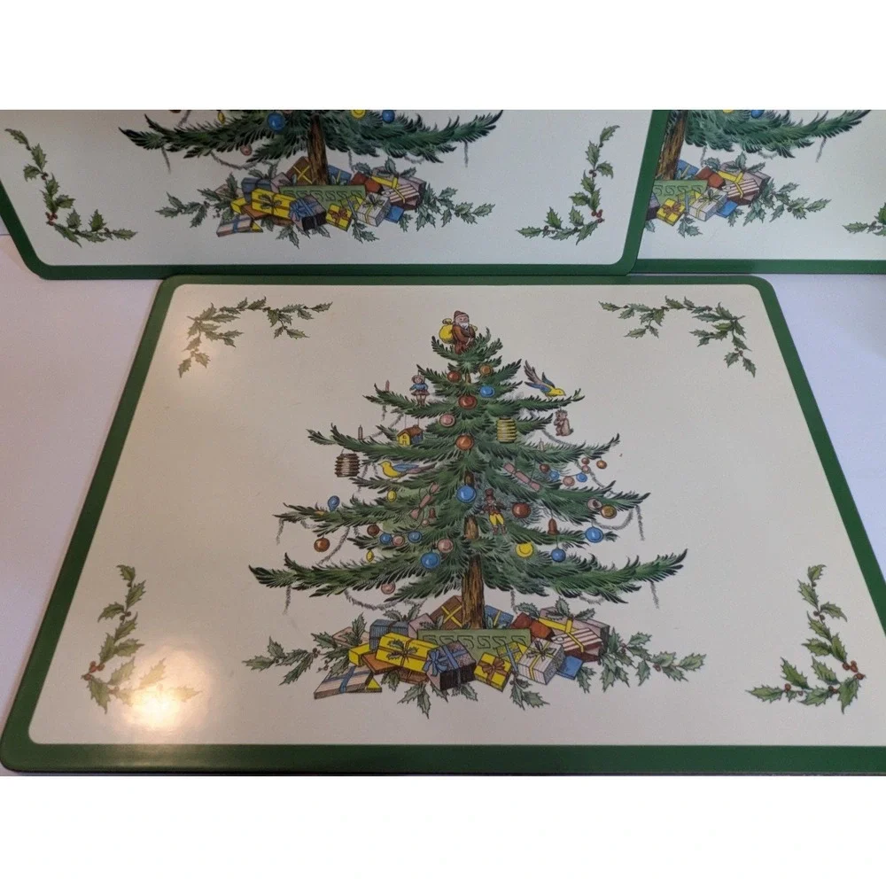 Spode‎ Acrylic Finish Christmas Placemats Set of 4